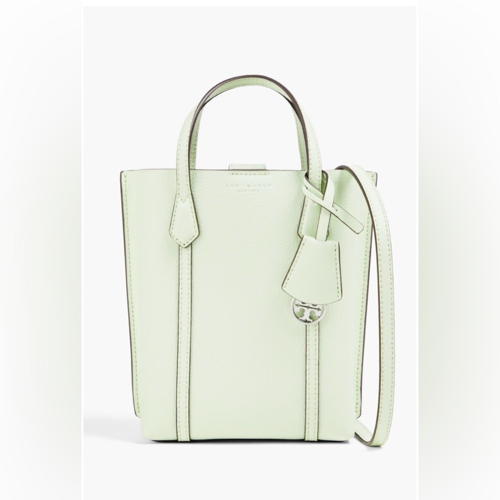 Brand New TORY BURCH Perry mini pebbled-leather tote. - Picture 5 of 15